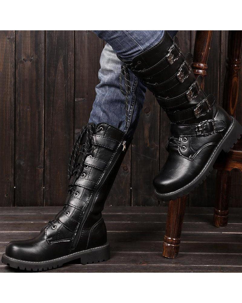 Techwear Punk Motorcycle Riding Boots - Image 8