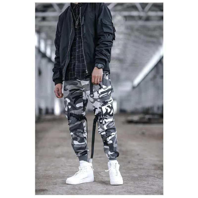 Techwear Ribbon Cargo Pants - Image 4