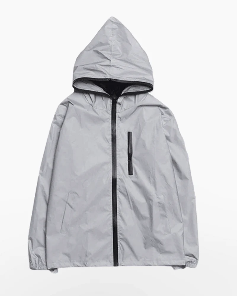 Techwear Silver Reflective Jacket - Image 4