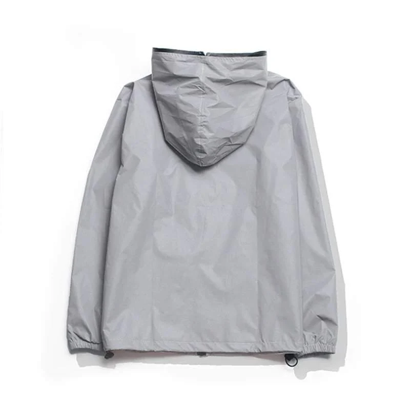 Techwear Silver Reflective Jacket - Image 5