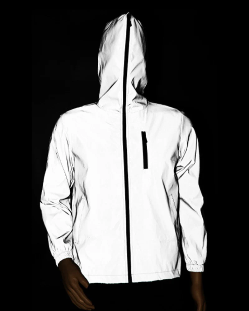 Techwear Silver Reflective Jacket - Image 6