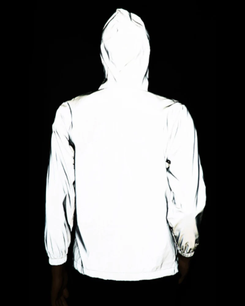 Techwear Silver Reflective Jacket - Image 8