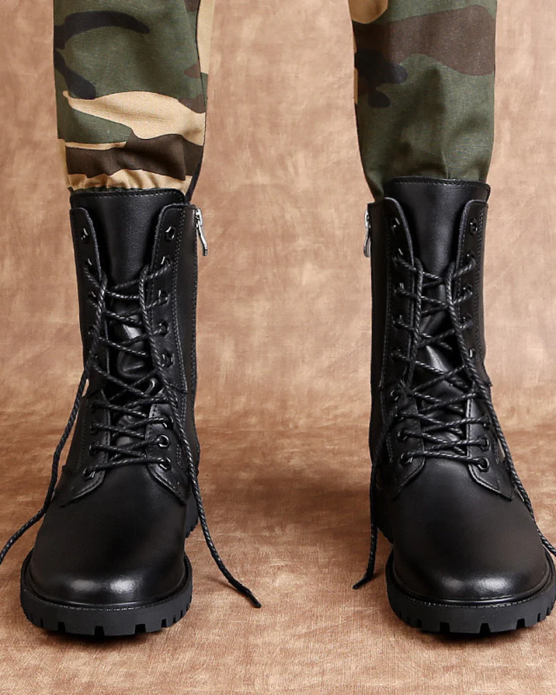 Techwear Tactical Leather Boots - Image 4