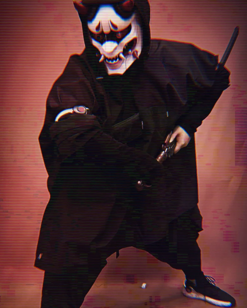 Techwear Waterproof Cyberpunk Samurai Cloak Jacket - Image 13