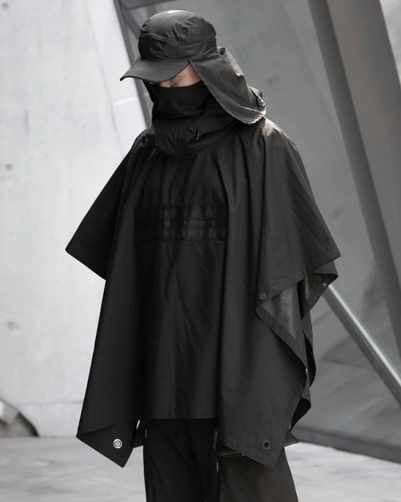 Techwear Waterproof Cyberpunk Samurai Cloak Jacket - Image 3