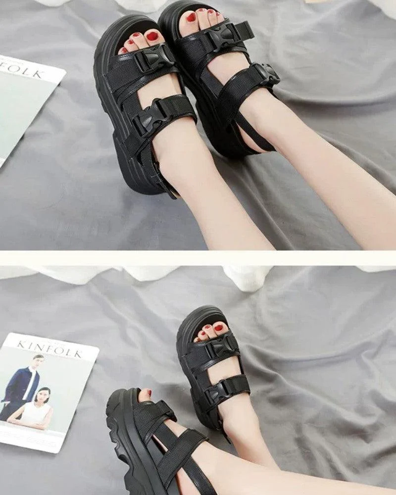 Techwear Women Platform Sandals - Image 5