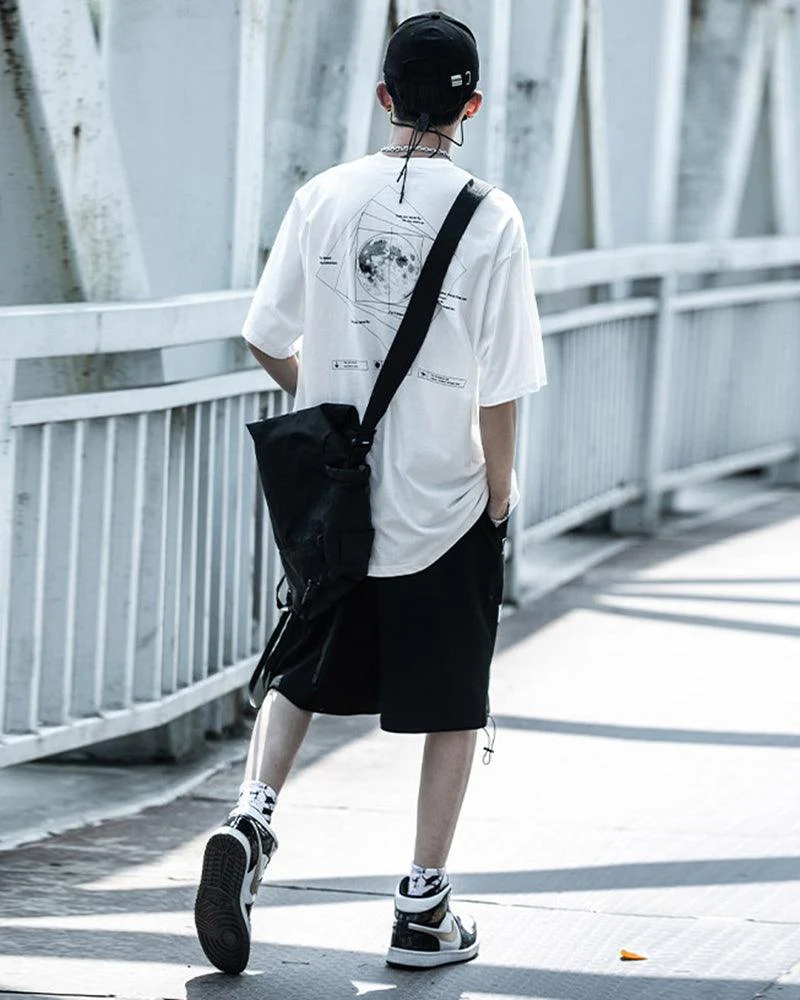 Time Stands Still Moon Universe Sci-Fi T-Shirt - Image 12