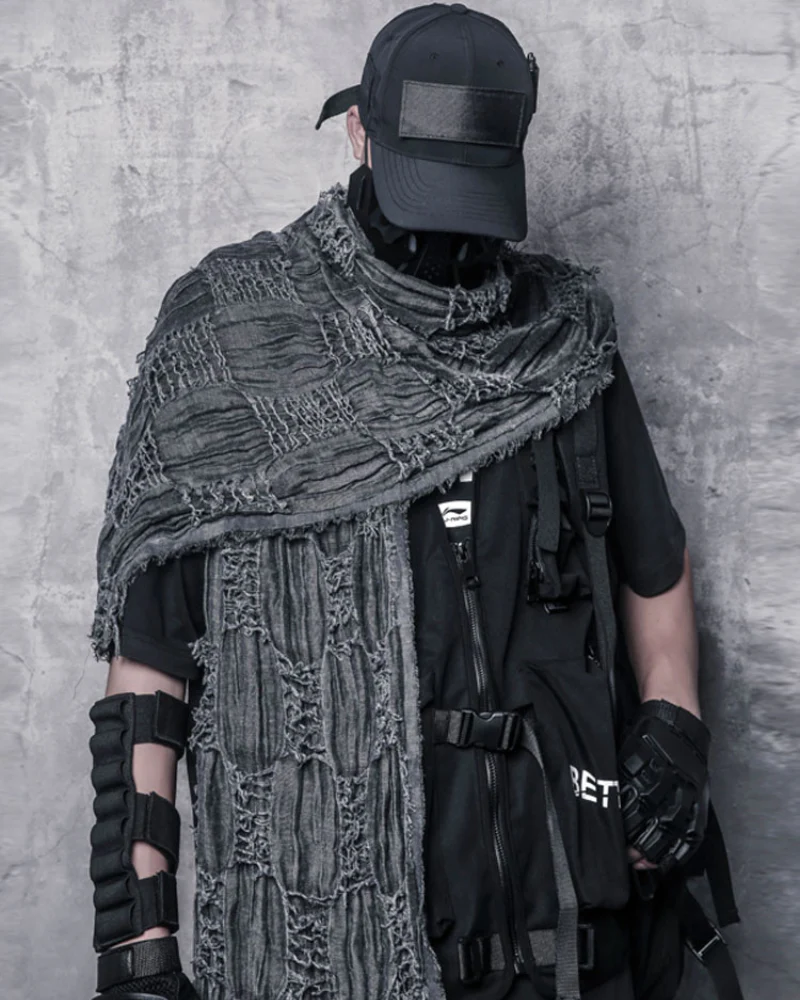 Wasteland Wear Distressed Tactical Shawl Scarf - Image 4