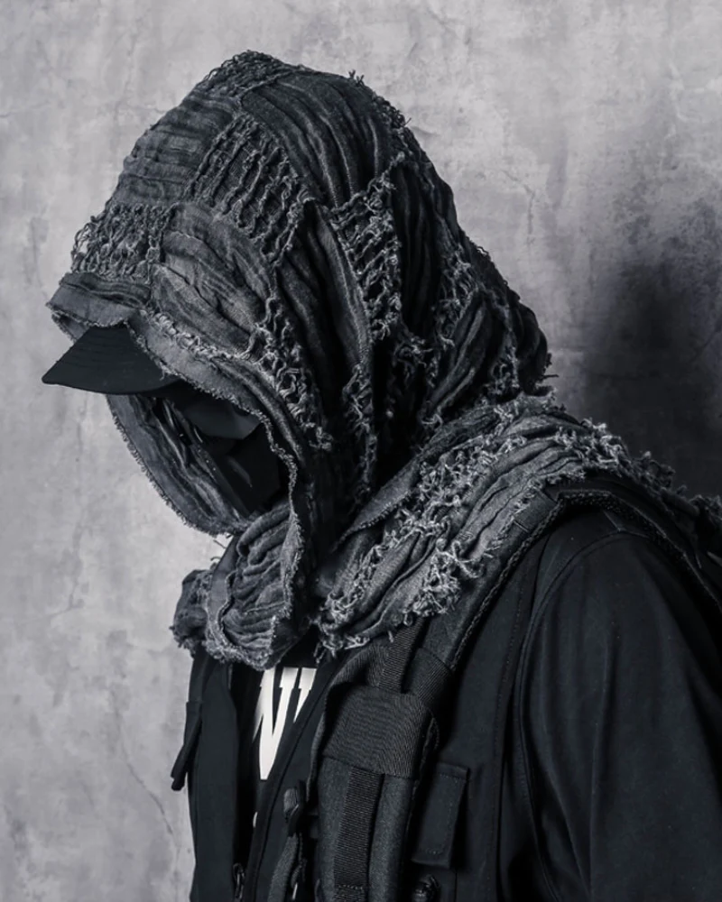 Wasteland Wear Distressed Tactical Shawl Scarf - Image 6