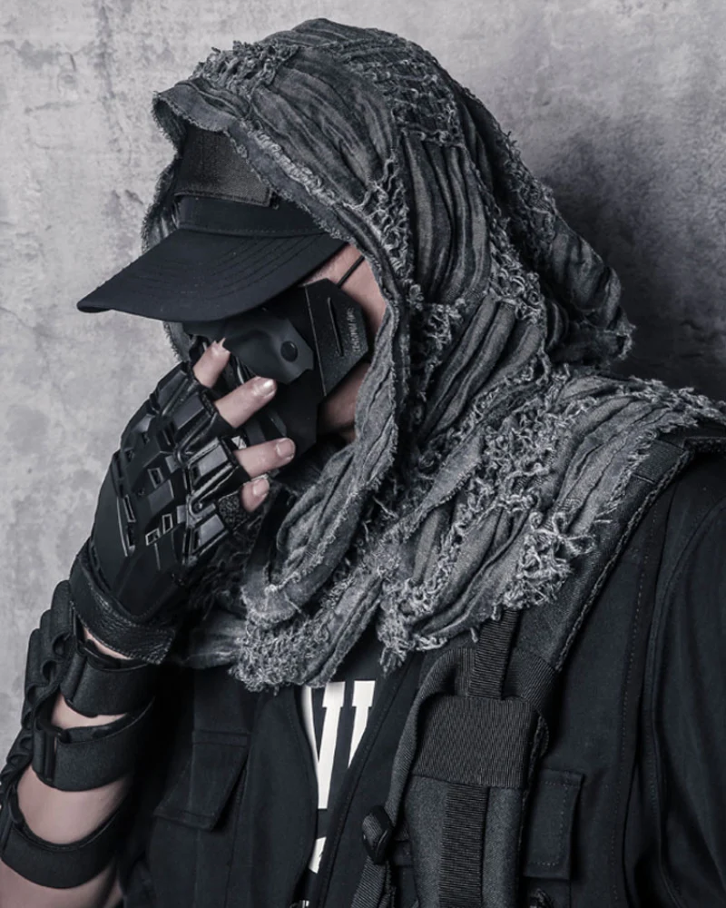 Wasteland Wear Distressed Tactical Shawl Scarf - Image 7