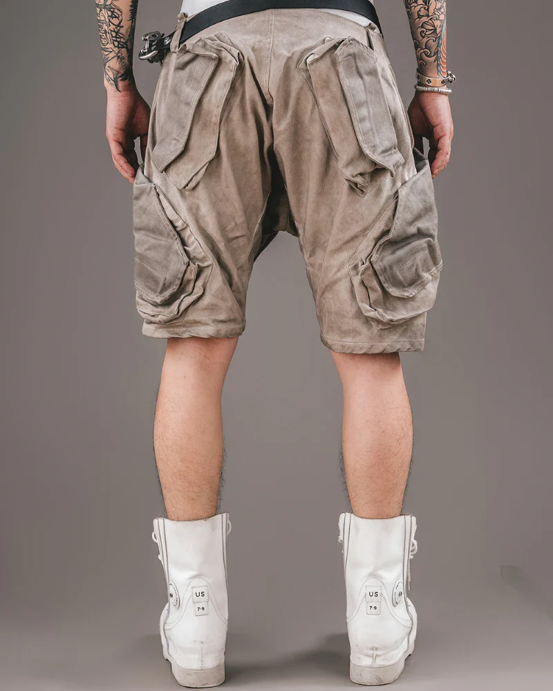 Wasteland Wear Functional 3D Pocket Cargo Shorts - Image 6