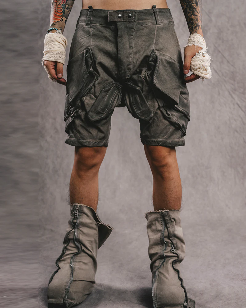 Wasteland Wear Functional 3D Pocket Cargo Shorts - Image 7
