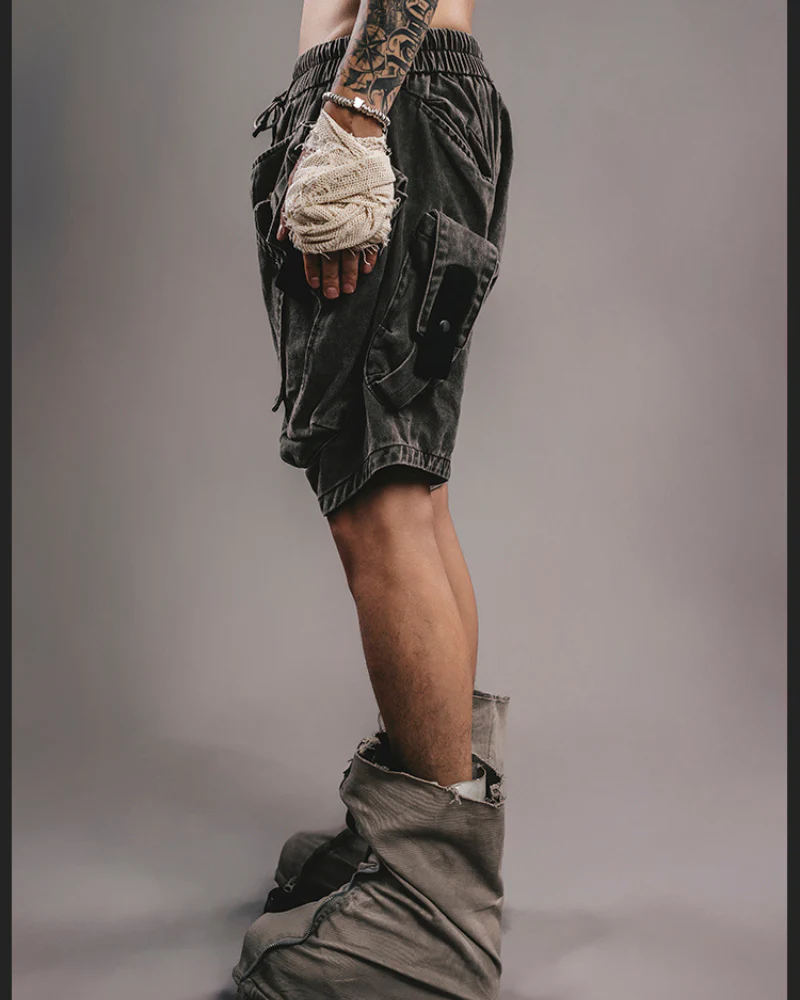 Wasteland Wear Functional Multi-Pocket Cargo Shorts - Image 7