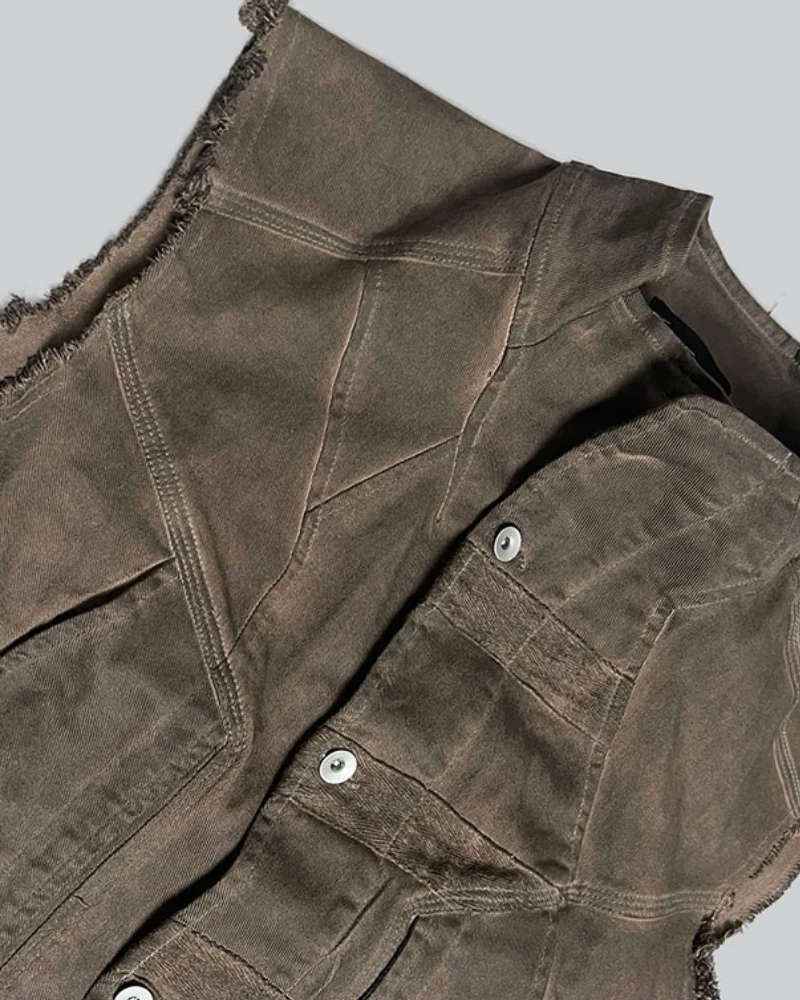 Wasteland Wear Geometric Cut Vest - Image 10