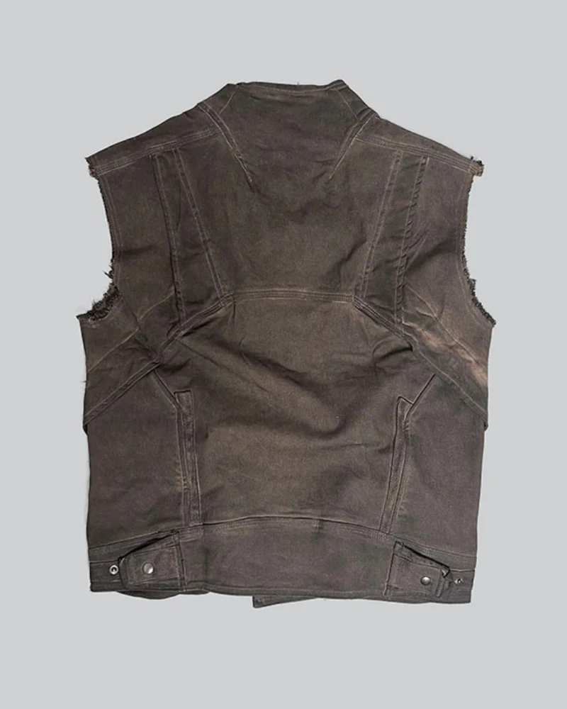Wasteland Wear Geometric Cut Vest - Image 3