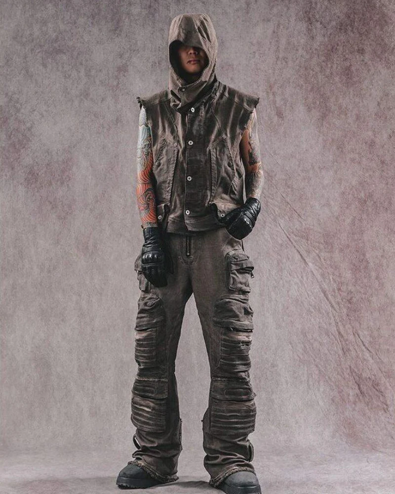 Wasteland Wear Geometric Cut Vest - Image 4