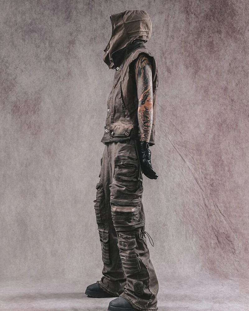 Wasteland Wear Geometric Cut Vest - Image 6