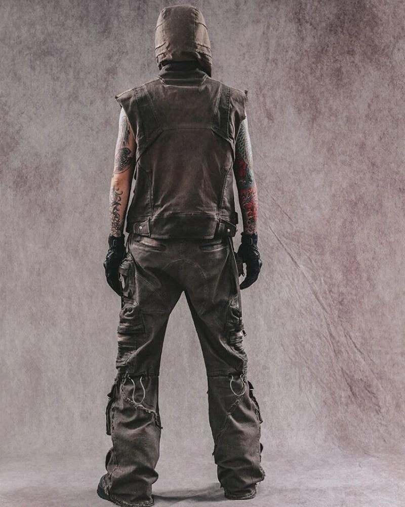 Wasteland Wear Geometric Cut Vest - Image 7